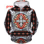 Native Indian Pattern 3D Printed Hoodies Harajuku Fashion Hooded Sweatshirt Unisex Autumn Casual Hoodie Pullover Tops