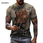 Fashion STP 3D Printed T-Shirt Men Street Classic Retro Round Neck Short Sleeve Casual Oversized Tees Summer Popular Street Tops