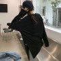 T-shirt Women fashion korean style 2022 Solid color long sleeve Split tshirts O-neck 2022 summer/autumn women's clothing WYP6801