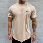 Summer New Gym T shirt Men Clothing Bodybuilding Fitness Loose Casual short sleeve t-shirt cotton fashion muscle tshirt man