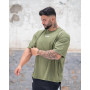 2022 Men pure color Loose short sleeve T-shirt Summer fashion Bodybuilding Fitness tops men's short-sleeved Comfortable tops