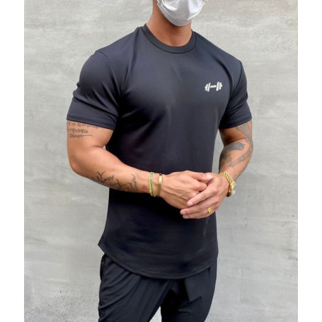 Summer New Gym T shirt Men Clothing Bodybuilding Fitness Loose Casual short sleeve t-shirt cotton fashion muscle tshirt man