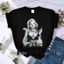 Hot Sale Marilyn Monroe Portrait Graphic Aesthetics T-shirts Hip Hop  Short Sleeve women t shirt  Casual Harajuku Tshirt