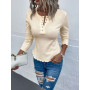 Round Neck Nine Quarter Sleeve T-shirt 2023 Spring and Summer Fashion Casual Tight Top Shirts for Women