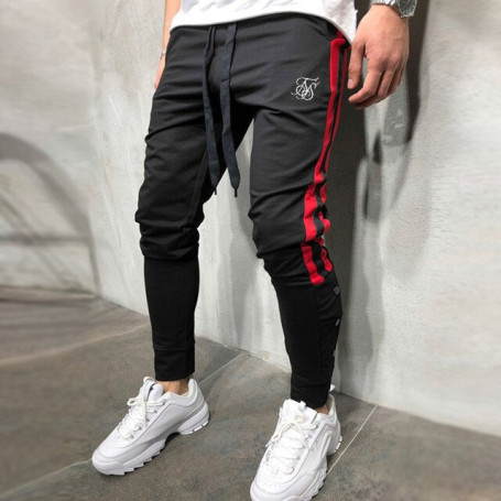 SikSilk Jogging Men Sport Sweatpants Running Pants GYM Pants Men Joggers Cotton Trackpants Slim Fit Pants Bodybuilding Trouser
