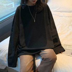 100% Cotton 2022 Spring New Long sleeve T-Shirt Women Basic Tee Shirt Oversize T Shirt Women Casual O-neck Women Tshirt US size 100% Cotton 2022 Spring New Long sleeve T-Shirt Women Basic Tee Shirt Oversize T Shirt Women Casual O-neck Women Tshirt US size