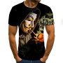 2023 Hot  Sale Clown T Shirt Men/women Black Joker Face 3D Printed Terror Fashion T-shirts size 110-6XL