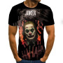 2023 Hot  Sale Clown T Shirt Men/women Black Joker Face 3D Printed Terror Fashion T-shirts size 110-6XL