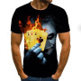 2023 Hot  Sale Clown T Shirt Men/women Black Joker Face 3D Printed Terror Fashion T-shirts size 110-6XL