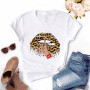 Women Harajuku Tops Graphic Tees Lips Kawaii T-shirt Clothes Girl Mouse T Shirt