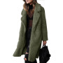 Autumn Winter Faux Fur Coat Women Warm Teddy Coat Ladies Fur Teddy Jacket Female Long Coat Outwear Overcoat