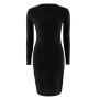 Sexy Bandage Party Dress Women O-Neck Skinny Pencil Christmas Dress Casual Dress Vestidos Slim Dress