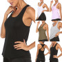 Women Sleeveless Tops U Neck Running Workout Yoga Trendy Tank Sports Tops Active Tops
