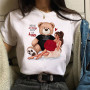 Cute Girl Printed Tshirt Women's Fashion Summer Short Sleeve Top Tee Cartoon Pattern Harajuku Unisex T-shirt Female Streetwear