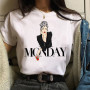 Cute Girl Printed Tshirt Women's Fashion Summer Short Sleeve Top Tee Cartoon Pattern Harajuku Unisex T-shirt Female Streetwear