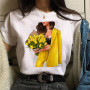 Cute Girl Printed Tshirt Women's Fashion Summer Short Sleeve Top Tee Cartoon Pattern Harajuku Unisex T-shirt Female Streetwear