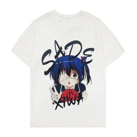 Anime Harajuku Women T-shirt New Korean Short-Sleeved T-Shirt Version Loose Fashion Woman Blouses 2022 Summer Y2k Clothes Tops