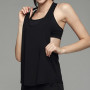 New Ladies Quick-drying Soft Sports Vest Sleeveless Backless Sport Shirt Women Running Gym Tops Loose Comfortable Tank Top