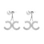 925 Sterling Silver Needle Korean Earrings for Women Hot Sale Light Luxury High-Sense Atmospheric Long Earrings Jewelry C Shape
