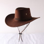Western Cowboy Hat Suede Spring Summer Mans Hat Shade Horse Riding Outdoor Solid Color High Quality New Fashion Cowgirl Cap