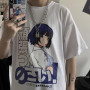 Summer Women T-shirt Japanese Anime Oversized T Shirt Unisex Short Sleeve T-shirts Female Kawaii Fashion Top Tee Clothes