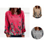 Creative Spring Shirt  Quick-drying 6 Sizes Female Blouse  Clear Printing Female Blouse