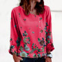 Creative Spring Shirt  Quick-drying 6 Sizes Female Blouse  Clear Printing Female Blouse