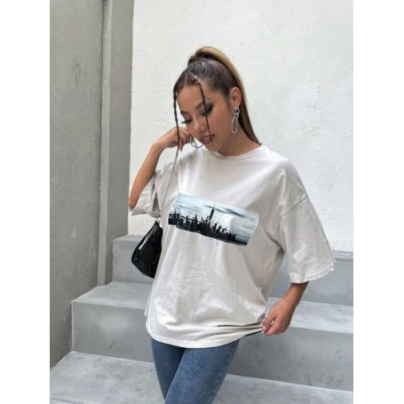Oversized T Shirt Womens Short Sleeve Clothes Women Street Fashion Y2K Aesthetic Tops Faemale 90s Harajuku Punk Clothes