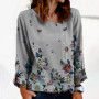 Creative Spring Shirt  Quick-drying 6 Sizes Female Blouse  Clear Printing Female Blouse