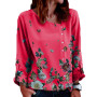 Creative Spring Shirt  Quick-drying 6 Sizes Female Blouse  Clear Printing Female Blouse