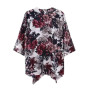 Bohemian Floral Print Summer Half Sleeve Kimono Cardigan Women Tops and Blouses Vintage Print Casual Blouses Shirts Female