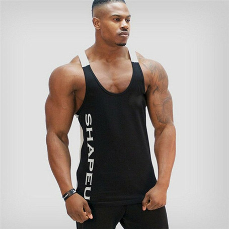 Casual Men Bodybuilding Sport Fitness Workout Vest Muscle Sleeveless Shirt Tank Top Plus Size M-2XL