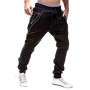 Men Drawstring Zipper Pockets Ankle Tied Sweatpants Sports Trousers Skinny Pants Gyms Pants Men's Casual Loose Trousers Autumn