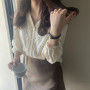 spring summer autumn new women fashion casual chiffon shirt woman female OL blouse women Vq10