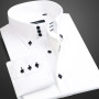 Mens Dress Shirts Spring and Autumn High Quality Long Sleeve Shirt Male Korean Slim Fit Business White Collared Shirt Oversized