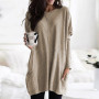 Women Tops and Bloues Autumn Winter New Style Fashion Casual Tops Long Shirt Casual Long Sleeve Pullover Robe Chiffon Blouse