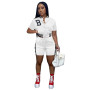 Best Seller Two Piece Set Ensemble Femme Fashion Clothes for Women Short Sets Sexy Summer Casual Women Clothing Streetwear Suit