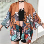 Womens tops and blouses harajuku kawaii shirt Japanese streetwear outfit kimono cardigan female yukata blouse women AZ004