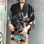 Womens tops and blouses harajuku kawaii shirt Japanese streetwear outfit kimono cardigan female yukata blouse women AZ004