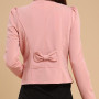 Elegant New Fashion Women Blazer Woman Coat Jacket Corsage Outwear Black,yellow,white,pink,orange plus size L~3XXXL,4XL,5XL