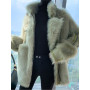 Sheep Shearing Out coat Female Double-faced Fur Wool Coats Ladies Thick Warm Fur Coat