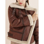 Lamb wool coat women's winter new short motorcycle fur all-in-one coat women's winter plus velvet thick leather jacket