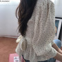 Fall Autumn Design Chic Tops Korea Japan Style Slim Waist Bow Ribbon Lace-Up Peplum Blouse Single Breasted Dot Shirts