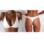 Faroonee Sexy Bikini Tops Bra For Women 3/4 Cup Wire Free Elastic Adjustable-Straps Beachwear Solid Bras Push Up Bralette