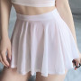 Lady Mini Skirts Club Sexy High Waist Ice Silk A-Line Flared Pleated  Sweet Harajuku Girls Dance Short Skirt