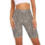 Summer Leopard Serpentine Print Hot Shorts for Women Fashion High Waist Slim Sport Biker Shorts Activewear Female Streetwear