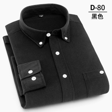 Cotton Corduroy Shirt Long Sleeve Winter Regular Fit Mens Casual Shirt Warm Solid Men's Shirts with Pokets Good Quality NS5510