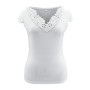 Elegant Blouses Women Lace Knitted Tops Chic Women's Blouses Fashion Plus Size Woman Shirt V Neck Women Tops and Blouse