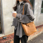 Shirts Women Autumn Apricot Solid Corduroy Long Sleeve Daily Simple Womens Minimalist Female Blouses Ulzzang Loose Classic New
