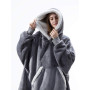 Women Oversized Hoodie Sweatshirt Winter Fleece Giant Wearable Blanket With Sleeves Hoodies Sweat Women Clothes Feminino